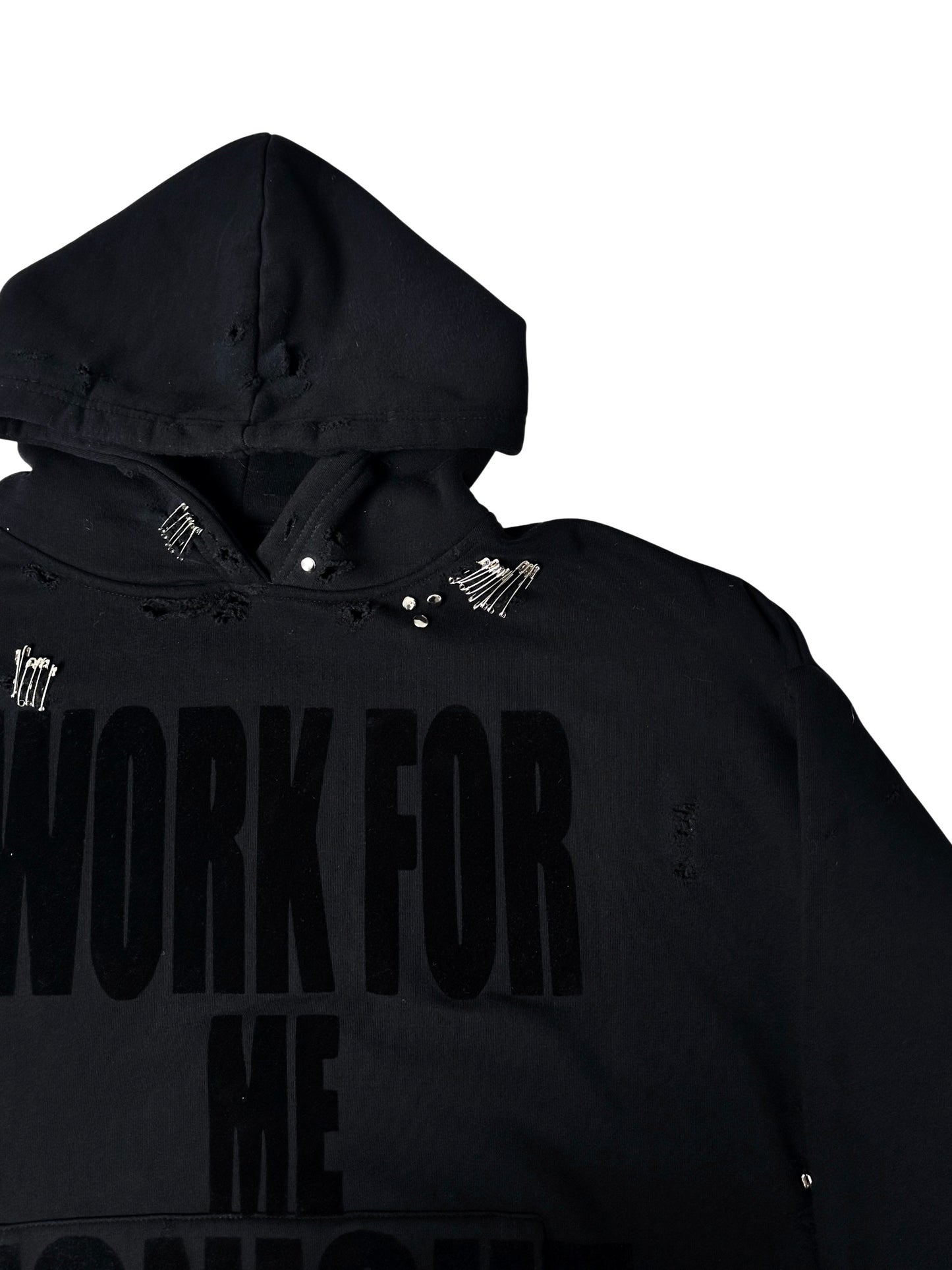 Work4Me Distressed Hoodie