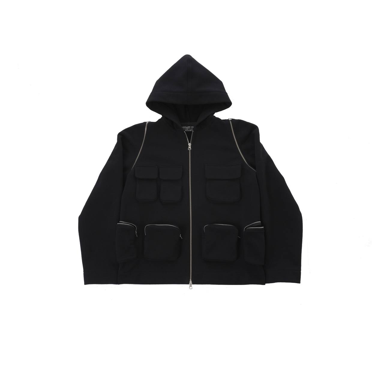 Multi Pocket transformer Zip Hoodie